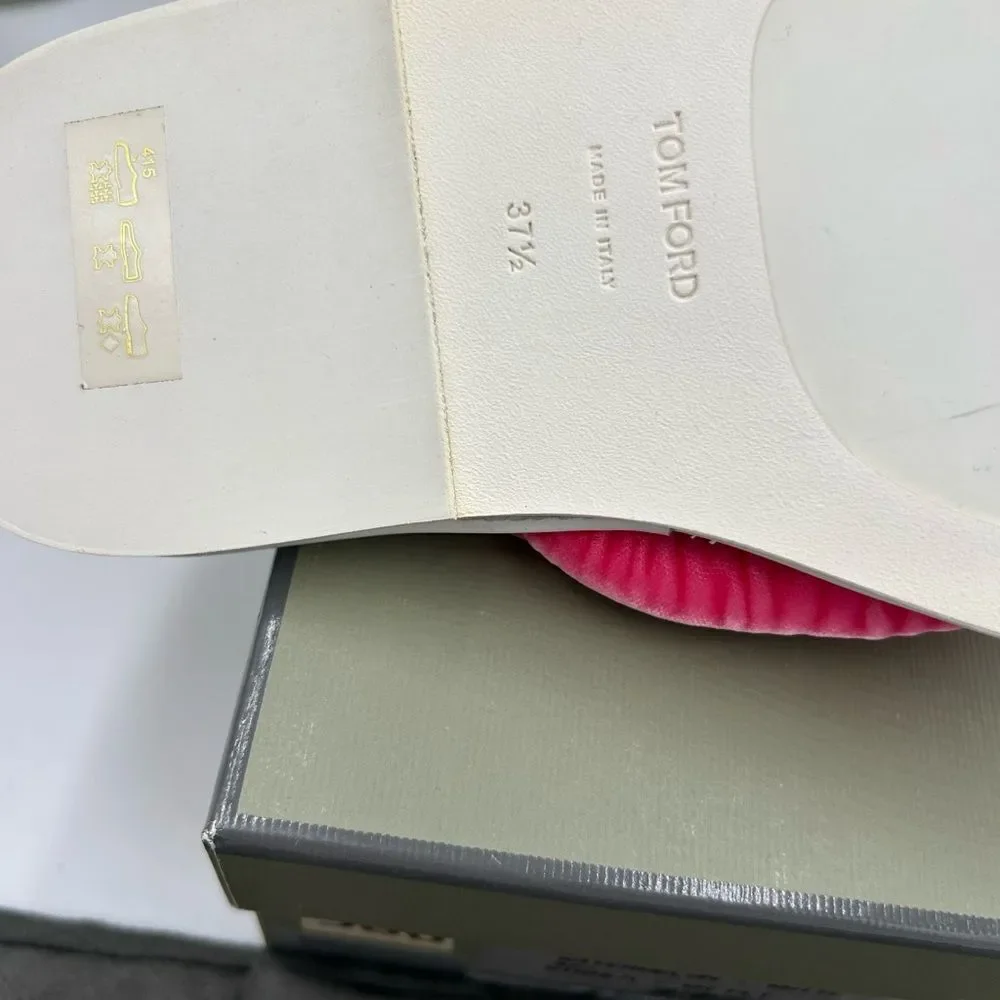 Women's Tom Ford pink 
Flip-flop sandals size 37.5 made in Italy - Picture 7 of 10